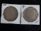 H20  VF  (2) Silver Dollars 1890, 1890-0 - 2 X $