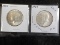 P10  GemUNC  (2) Half Dollars 1964 Kennedy Silver - 2 X $