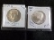 P15  UNC  (2) Half Dollars 1969-D, 1969-D Kennedy - 40% Silver - 2 X $