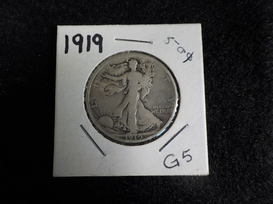 G5  G  Half Dollar 1919 - Walking Liberty