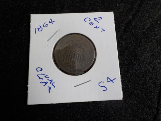 S4  G  Two Cent 1864 - Civil War