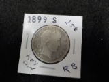R8  G  Quarter 1899-S Barber KEY COIN