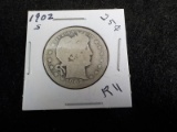 R11  G/AG  Quarter 1902-S Barber KEY COIN
