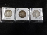 R24  AG/G  (3) Quarters 1926, 26-D, 26-S Standing Liberty