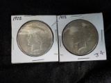 J4  VF/EF (2) Silver Dollars 1922, 1922 - 2 X $