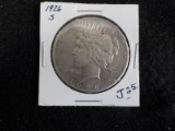 J25  AU  Silver Dollar 1926-S