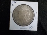 H10  VF  Silver Dollar 1884-S