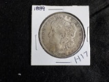 H17  EF  Silver Dollar 1889