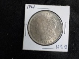 H28  UNC  Silver Dollar 1921 Morgan
