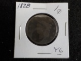 Y6  AG  Large Cent 1828