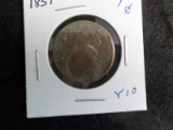 Y10  G  Large Cent 1851