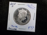 P32  Proof  Half Dollar 2014-S Kennedy - 90% Silver