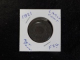 F26  VG  Large Cent 1821 KEY COIN