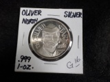G16  Silver Round - .999 Silver 1 oz. - Oliver North