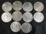 C5  AU/UNC  (10) Ike Dollars 1972