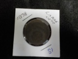 S1  VG  Large Cent 1838