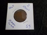 S5  G  Two Cent 1865 - Civil War