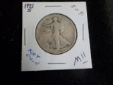 M11  G  Half Dollar 1921-S Walking Liberty KEY COIN