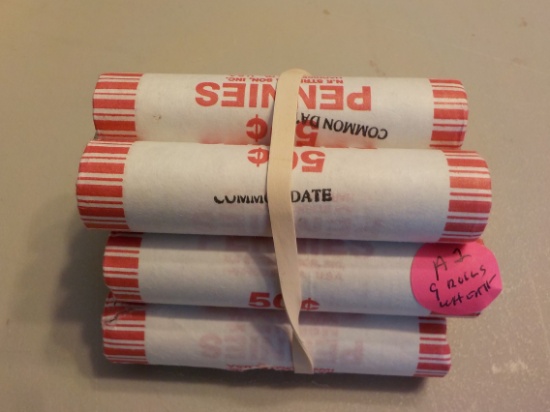 A2 Wheat pennies P,D & S 9 Rolls Each x 9