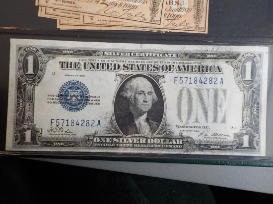 M47 UNC 1928 $1.00 Blue Seal Silver Cert