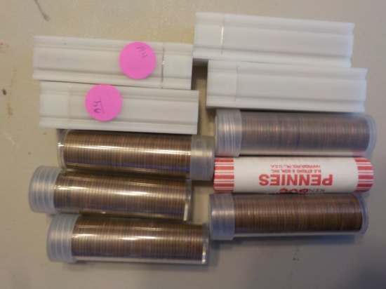A4 500 Wheat pennies 1946 to 1955 10 Rolls Each