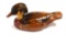 HAND CARVED WOODEN DECOY MASON STYLE REPLICA WOOD DUCK IN EXCELLENT CONDITION