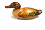 HAND CARVED GREEN WING TEAL MASON STYLE REPLICA DECOY IN EXCELLENT CONDITION