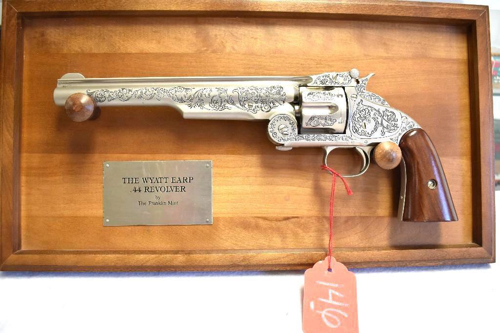 The Wyatt Earp .44 Revolver by The Franklin Mint W/ Display