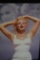 COLORED POSTER MARILYN MONROE, ARMS ON HEAD 27 X 40