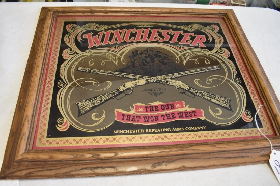 WINCHESTER 1873 THE GUN THAT WON THE WEST, ADV. MIRROR