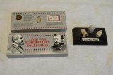CIVIL WAR SLUGS ON DISPLAY AND YANKEE BULLET AND INDIAN HEAD CENT
