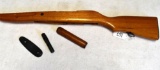 WOODEN MINI 14 STOCK WITH FOREARM AND BUTT PAD