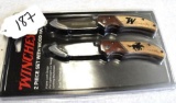 SET OF TWO WINCHESTER KNIVES, NEW IN PACKAGE