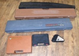 LOT OF 3 LONG GUN CASES FOR SHOTGUN AND RIFLE AND 3 PISTOL CASES