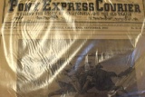 VINTAGE PONY EXPRESS COURIER NEWPAPERS 4 ISSUES