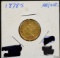 1878-S $2.5 Gold Liberty AU Plus