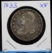 1833 Capped Bust Half Dollar Extremely Fine