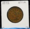 1852 Large Cent VF XF