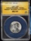 1957 Washington Quarter ANACS MS-64 TyB REV Proof 0