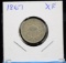 1867 Shield Nickel Extremely Fine