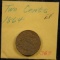 1864 Two Cent Piece Extremely Fine