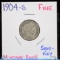 1904-S Barber Dime Fine Semi Key Mintage 800k