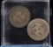 2 1843-O & 1877-CC Seated Quarters  Good