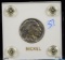 1937 Buffalo Nickel UNC Capital Plastic Holder