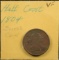 1804 Half Cent VF Spiked Chin