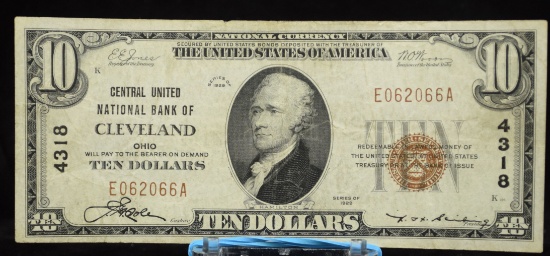 1929 Ty1 $10 NC Central UNB of Cleveland CH 4318 E062066A