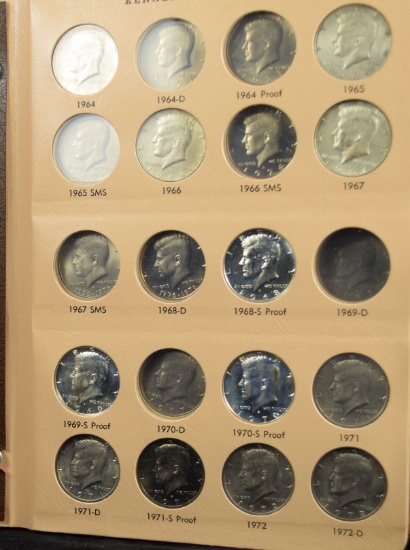 Kennedy Half Dollar Not complete 55 Coins 12 Proof coins