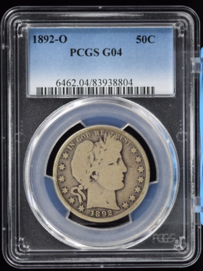 1892-O Barber Half Dollar PCGS G-4