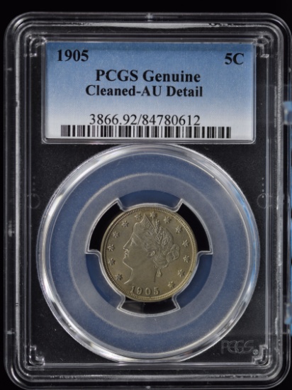 1905 Liberty Nickel AU PCGS Details