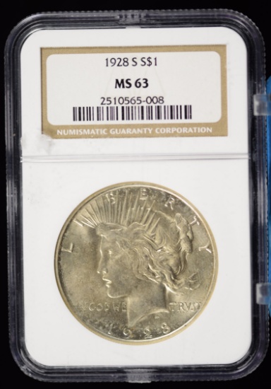 1928-S Peace Dollar NGC MS-63